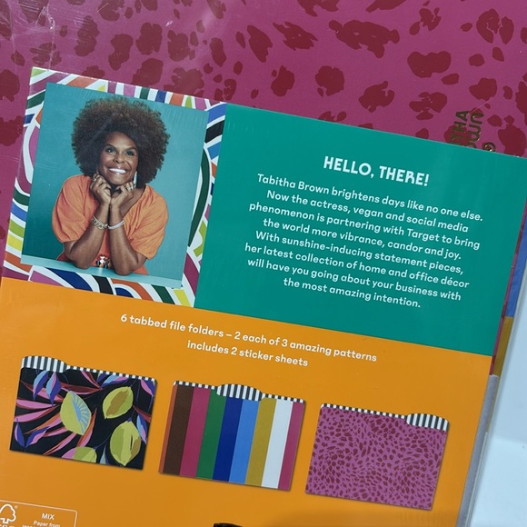Tabitha Brown LIMITED EDITION Letter Size File Folders Set of 6 Bundle of 3 - Picture 6 of 10